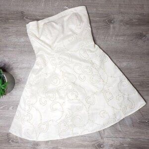 Strapless Morgan & Co. Dress With Lace-Up Back wedding, bridal, prom, honeymoon